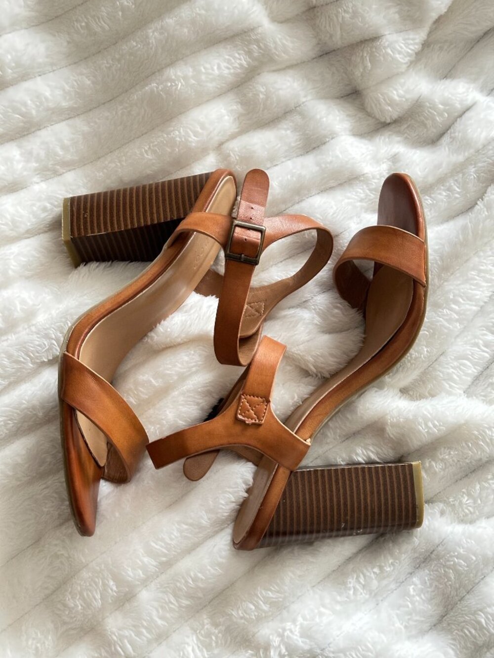Tan High Heel Sandals